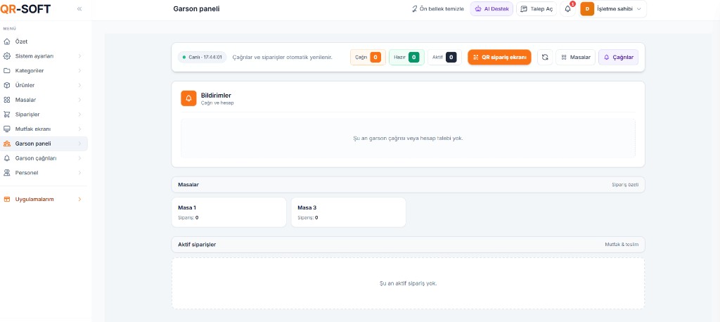 QR-SOFT panel: Garson paneli